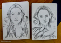 Marker altered cards